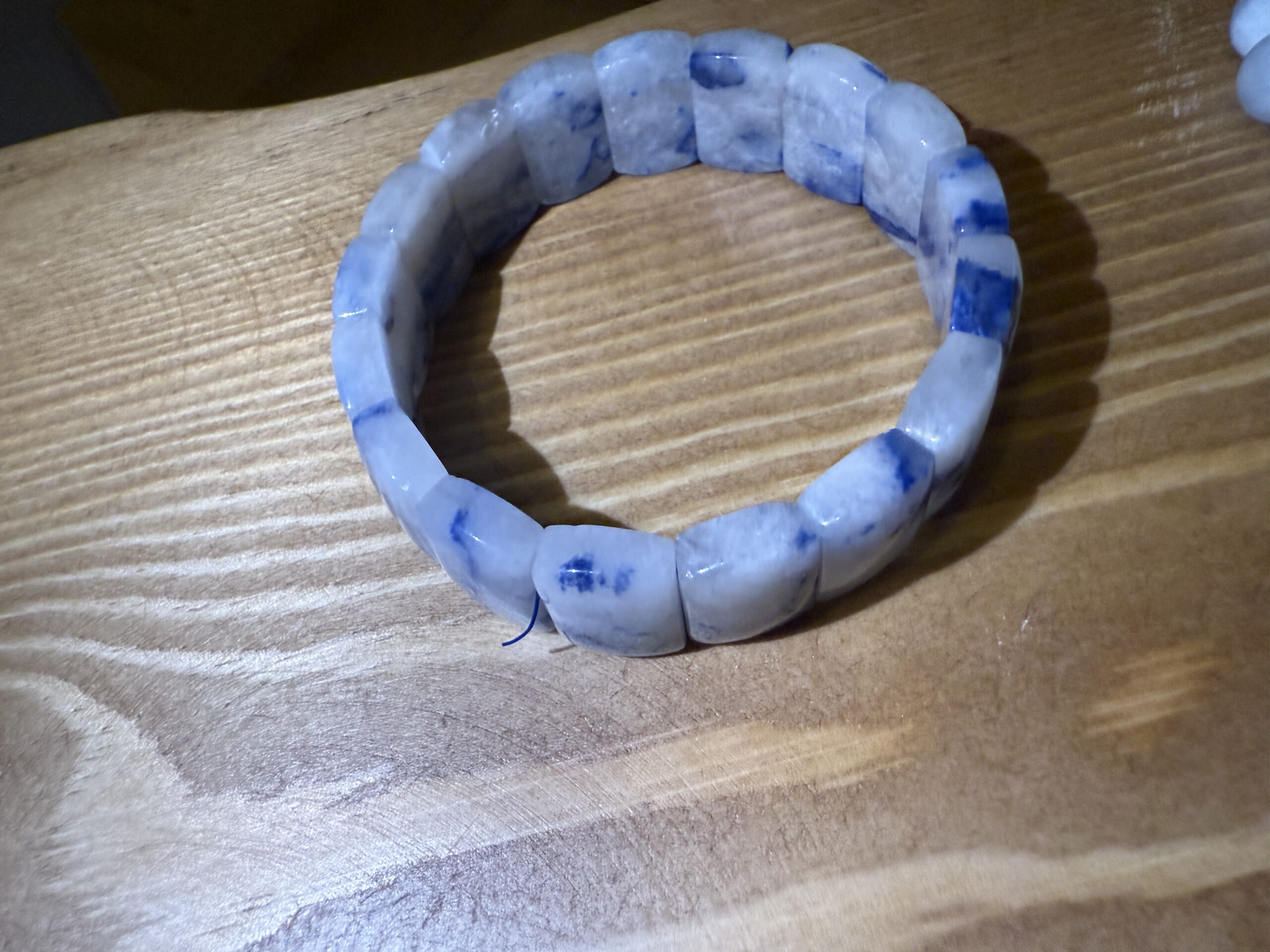 White Azurite Bracelet (Rarest)
